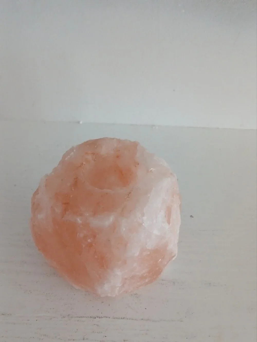 Salt Crystal Candle Holder